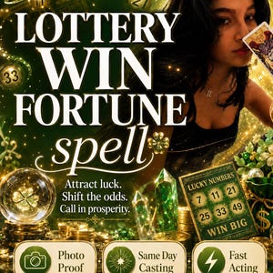 Rituale per vincere alla lotteria, incantesimo per la lotteria, incantesimo per il denaro, fortuna al gioco, benedizione finanziaria, rituale per vincere denaro, fortuna alla lotteria, energia di prosperità