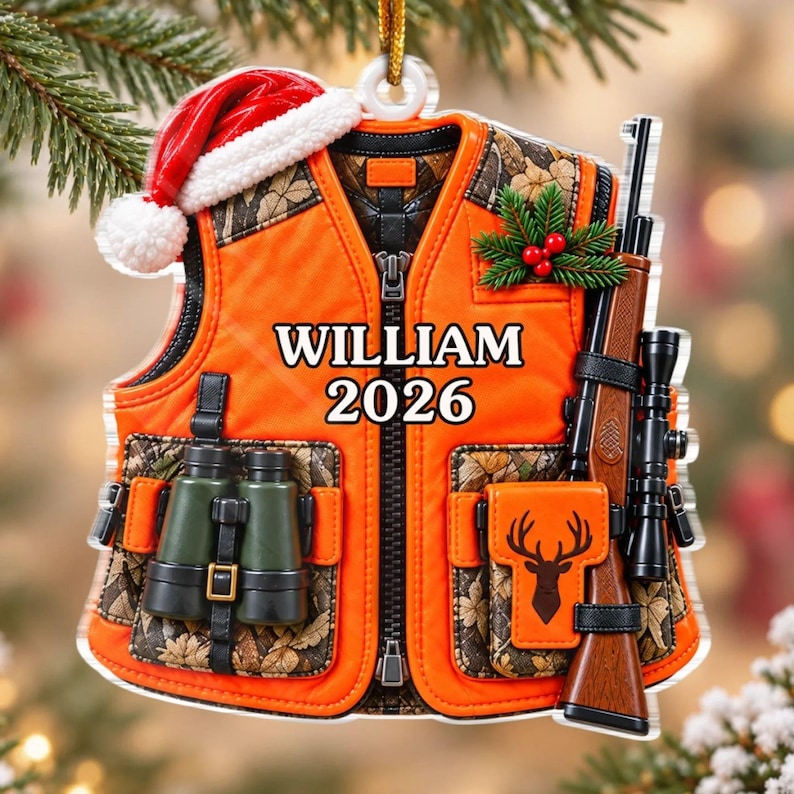 William R. Hunter Custom Name Hunting Christmas Gifts for Hunters 2026, Personalized ...