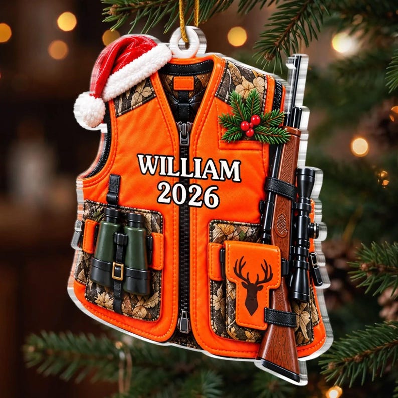 William R. Hunter Custom Name Hunting Christmas Gifts for Hunters 2026, Personalized ...