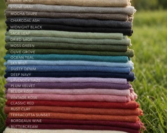 European Flax Linen Fabric by the Yard,188gsm Medium Weight Linen, European Flax Linen ,57" Wide Linen for Home Bedding,Wedding & Handcrafts