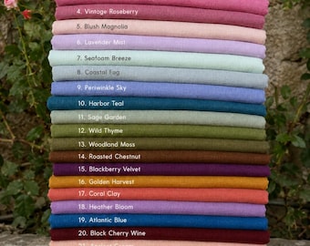 Soft Linen Blend Fabric by the Yard, Tencel Draping Fabric, Summer Party Decor Fabric, Event Styling Material, Bedding Decor Fabric