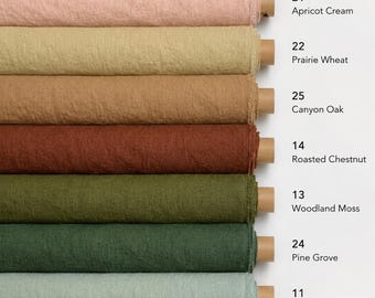 Lichtgewicht linnenmix op maat gesneden, zachte draperingstof voor handgemaakt naaien, woondecoratie en creatieve projecten, tencel-linnenmix