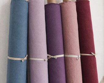 Linen Fabric for Sofa Cover Fabric, Couch Throw Material, Slipcover Fabric, Pure Linen For Home Decor Fabric and Bedroom Styling