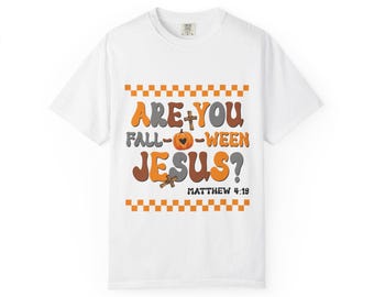 ¿Eres Jesús de Halloween? Camiseta / Camiseta cristiana de Halloween, Mateo 4:19