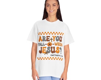 ¿Eres Jesús de Halloween? Camiseta cristiana de Halloween, Mateo 4:19