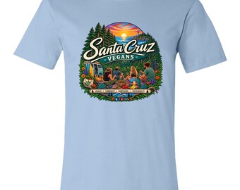 Santa Cruz Vegans Shirt | Bella + Canvas Unisex Jersey Short-Sleeve T-Shirt