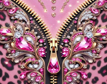 Roze bling-verpakking met ritssluiting voor beker, alleen png-afbeelding, 300 dpi, voor sublimatieverpakking of afdruk