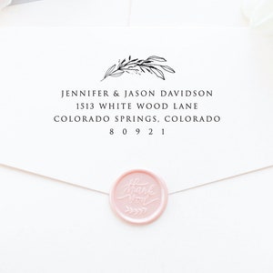 Return Address Stamp, Self Inking Return Address Stamp, Address Stamp Self Inking, Return Address Stamp Self-Ink, Bridal Shower Gift (T880)