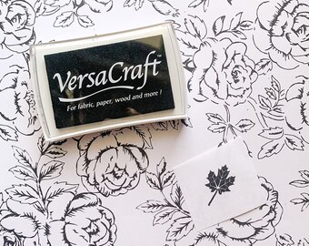 Versacolor Crafters Ink Pad - Pigment Ink pad in Real Black, Rich and Radient