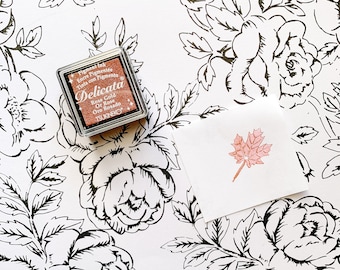 Delicata Rose Gold Metallic Ink Pad - Pigment Ink pad in Metallic Rose Gold, Rich and Radient