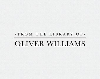 Personalized Library Book Stamp: Elegant Book Plate Embosser