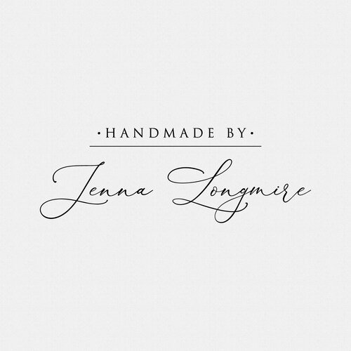 Custom Handmade By Stamp: Business Card Stamp, Wood or Self Inking