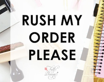 Rush My Stamp Order Please