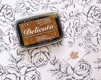 Delicata Copper Metallic Ink Pad - Pigment Ink pad in Metallic Copper, Rich and Radiant