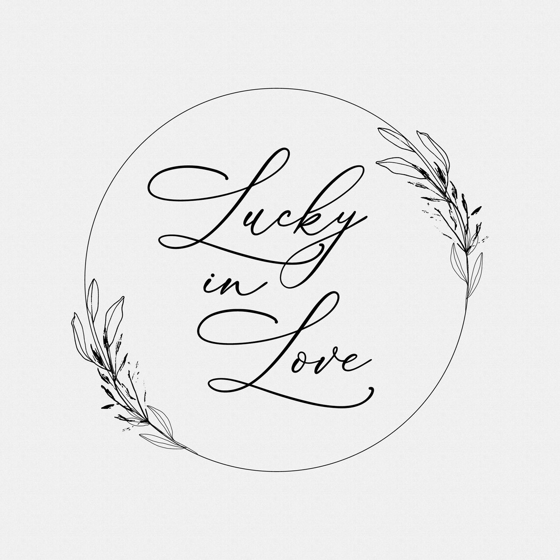 Lucky in Love Wedding Favor Stamp Lucky in Love Craft Lucky Etsy