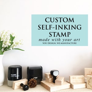 Custom Self-Inking Rubber Stamp: Logo, Wedding, Business