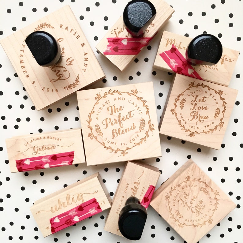 Custom Handmade by Stamp Self Inking Stamp Wood Stamp Etsy