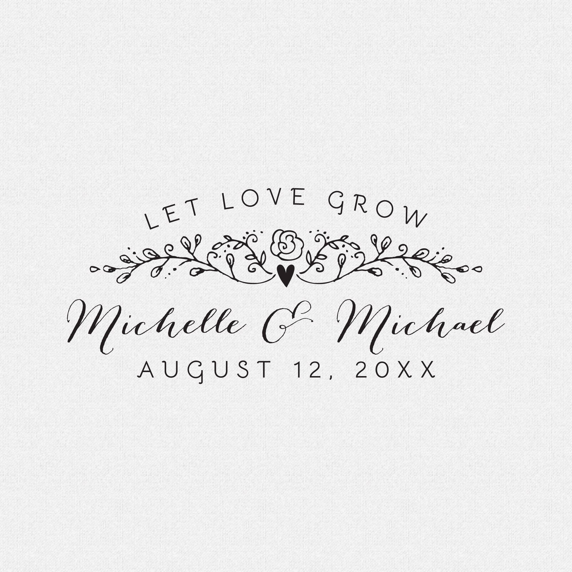 Let Love Grow Personalized Flower Seed Wedding Favor | Etsy