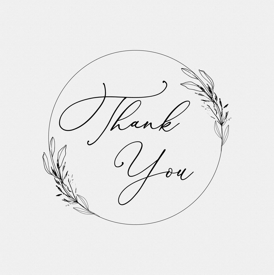Thank You Stamp Wedding Favor Self Inking Stamp Wood Stamp - Etsy