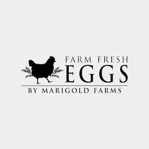 Custom Farm Fresh Eggs Stamp for Farms or Households, Chicken Coop Stamps, Egg Carton Stamp, Chicken Farm Stamp T418 image 1