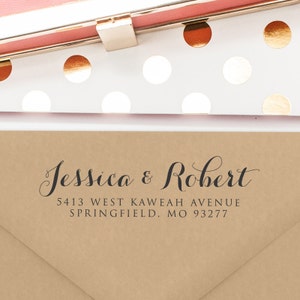 Return Address Stamp, Self Inking Return Address Stamp, Wedding Present, Bridal Shower Gift, Housewarming Gift, Christmas Present (T102)