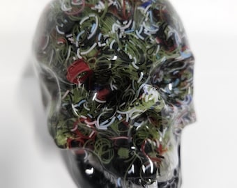 Resin Paperweight Skull 3D Printer Filament Filled