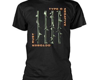 T-shirt TYPE O NEGATIEF oktober roestband