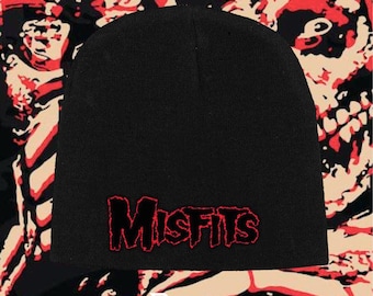 MISFITS Red Logo Band Beanie
