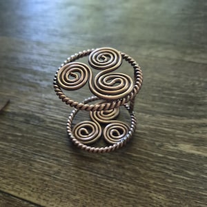 Koppar Triskelion Tensor Armband