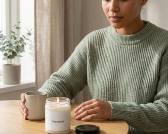 You Matter Affirmation Clean Burn Candle | Chronic Illness Gift |