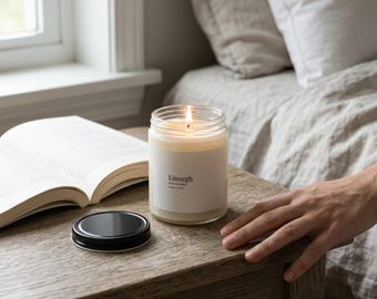 Enough Clean Burn Candle | Chronic Illness Gift | Rest Day Ritual