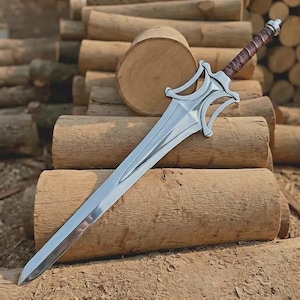 Espada do He-Man totalmente funcional | Espada de aço feita à mão com bainha de couro.