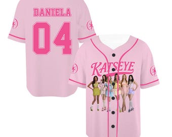 Custom Katseye Baseball Jersey, Personalized Name Concert Shirt, Y2K Fan Merch Outfit