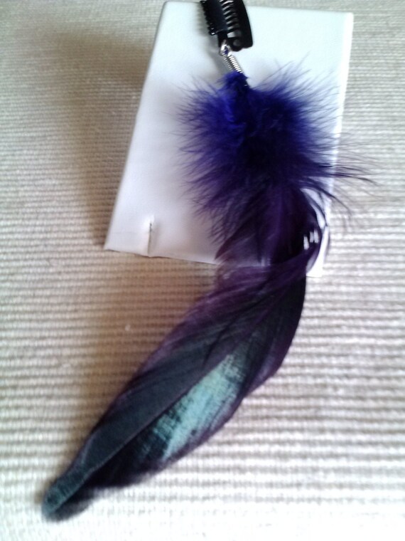 Fancy Feather. Hair Clip - Etsy display picture 3
