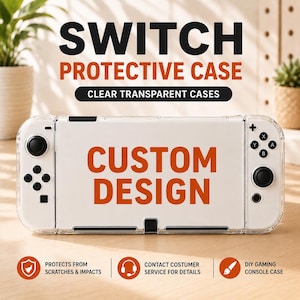 Personligt Nintendo Switch-skal, tryck din egen design, anpassat skal för Switch 2, OLED och Switch, spelpresent