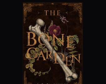 Bokomslag med mörk fantasy, färdigt gotiskt botaniskt material, specialanpassad titel ingår