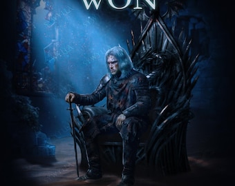 Färdigt bokomslag till mörk fantasy – Epic Fantasy, King & Throne