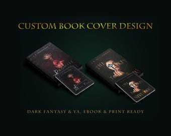 Anpassad bokomslagsdesign | E-boksomslag för mörk fantasy och magi