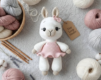 Crochet Llama Pattern, Amigurumi Plush Stuffed Animal Toy, Nursery Decor Baby Shower Gift, Kawaii Farm Cotton Tutorial, PDF Instant Download