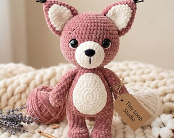 Crochet Squirrel Amigurumi Pattern, Plush Forest Animal Stuffed Toy, Cottagecore Nursery, Kawaii Plushie Handmade Gift, PDF Instant Download