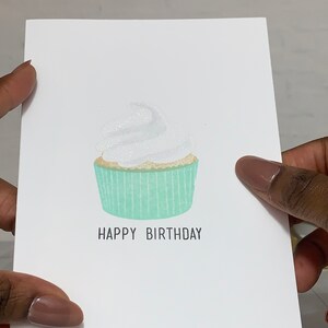 Birthday Cupcake Shimmery Birthday Cupcake Card image 5