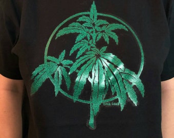 Camisa Planta Cannabis (Glitter)