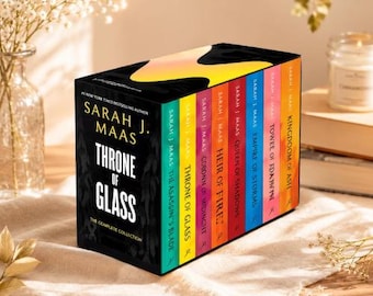 Throne of Glass Complete Paperback Box Set Sarah J Maas Fantasy Series Collection 8 Book Set Fantasy Book Gift YA Fantasy Books