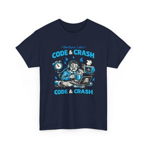 T-shirt Code et Crash Coder | T-shirt de programmeur, codage d'humour, graphique de codeur de café image 19