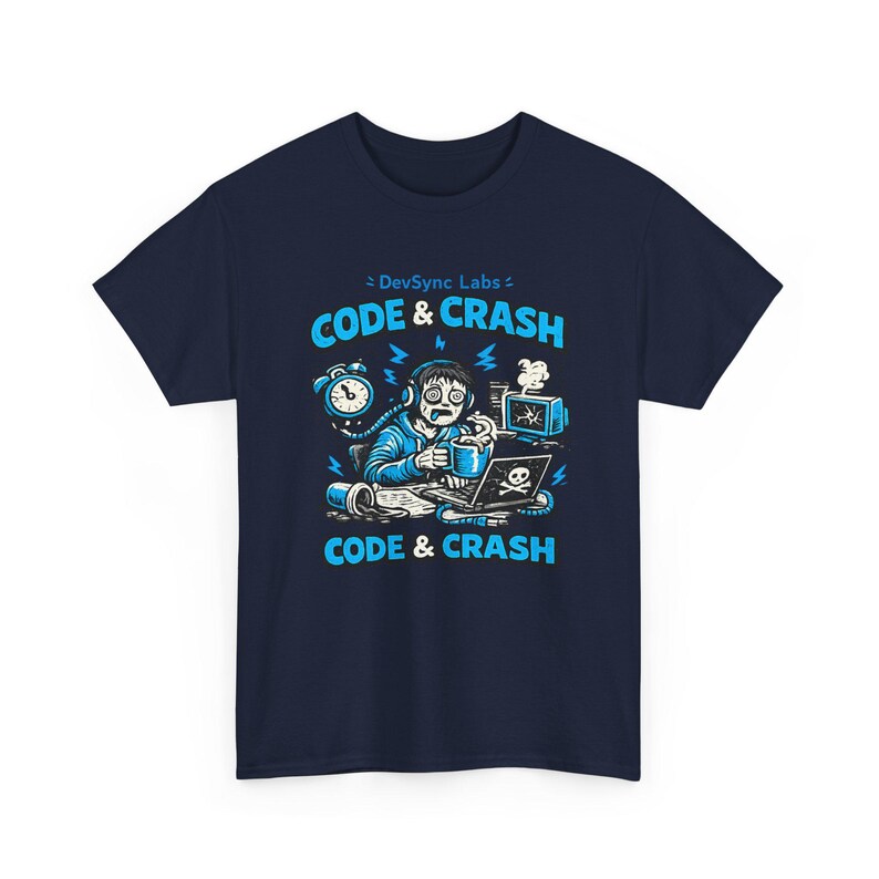 T-shirt Code et Crash Coder | T-shirt de programmeur, codage d'humour, graphique de codeur de café image 19