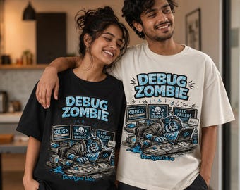 Debug Zombie T-Shirt, Funny Programmer Tee, Coding Humor Gift, Software Engineer Developer Shirt
