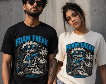 Foam Freak T-Shirt, Pressure Washing Tee, Detailing Design