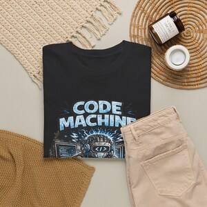 T-shirt Code Machine, cadeau programmeur, chemise développeur, t-shirt codage AI, cadeau ingénieur logiciel image 8