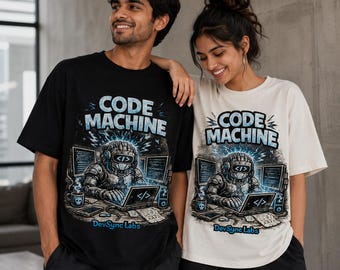 Code Machine T-Shirt, Programmer Gift, Developer Shirt, AI Coding Tee, Software Engineer Gift