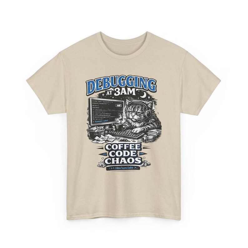Debugging at 3AM Coding Tee | Programmer TShirt, Funny Coder Coffee image 9